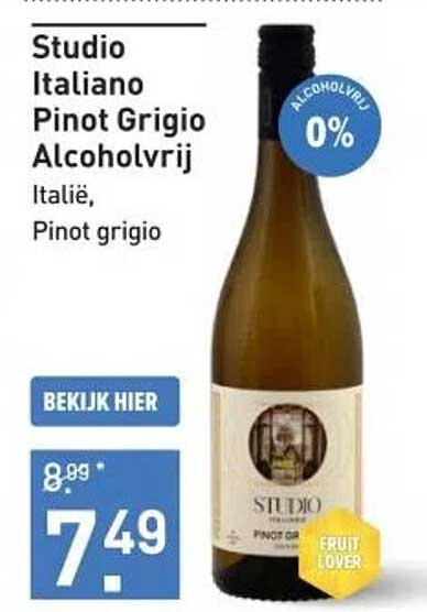 Studio Italiano Pinot Grigio Alcoholvrij