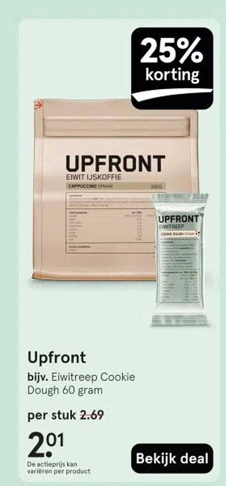 Upfront bijv. Eiwit IJs koffie 60 gram