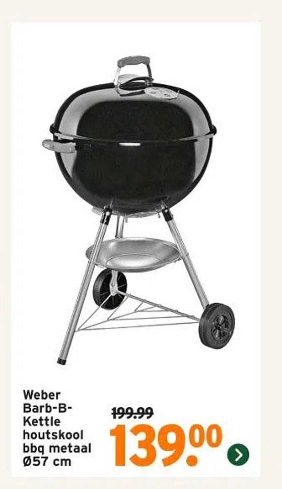Weber Barb-B-Kettle houtskool bbq metaal Ø57 cm