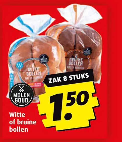 Witte of bruine bollen