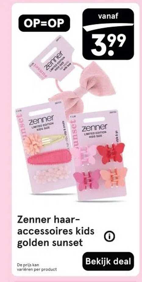Zenner haar-accessoires kids golden sunset