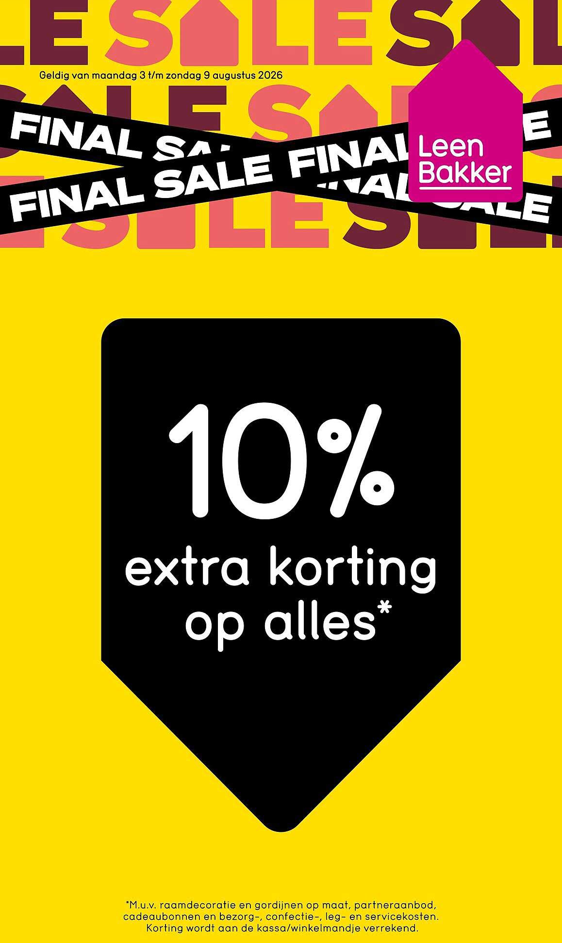 10% extra korting op alles*