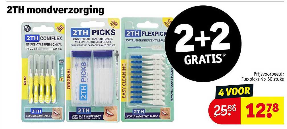 2TH mondverzorging 2+2 GRATIS*