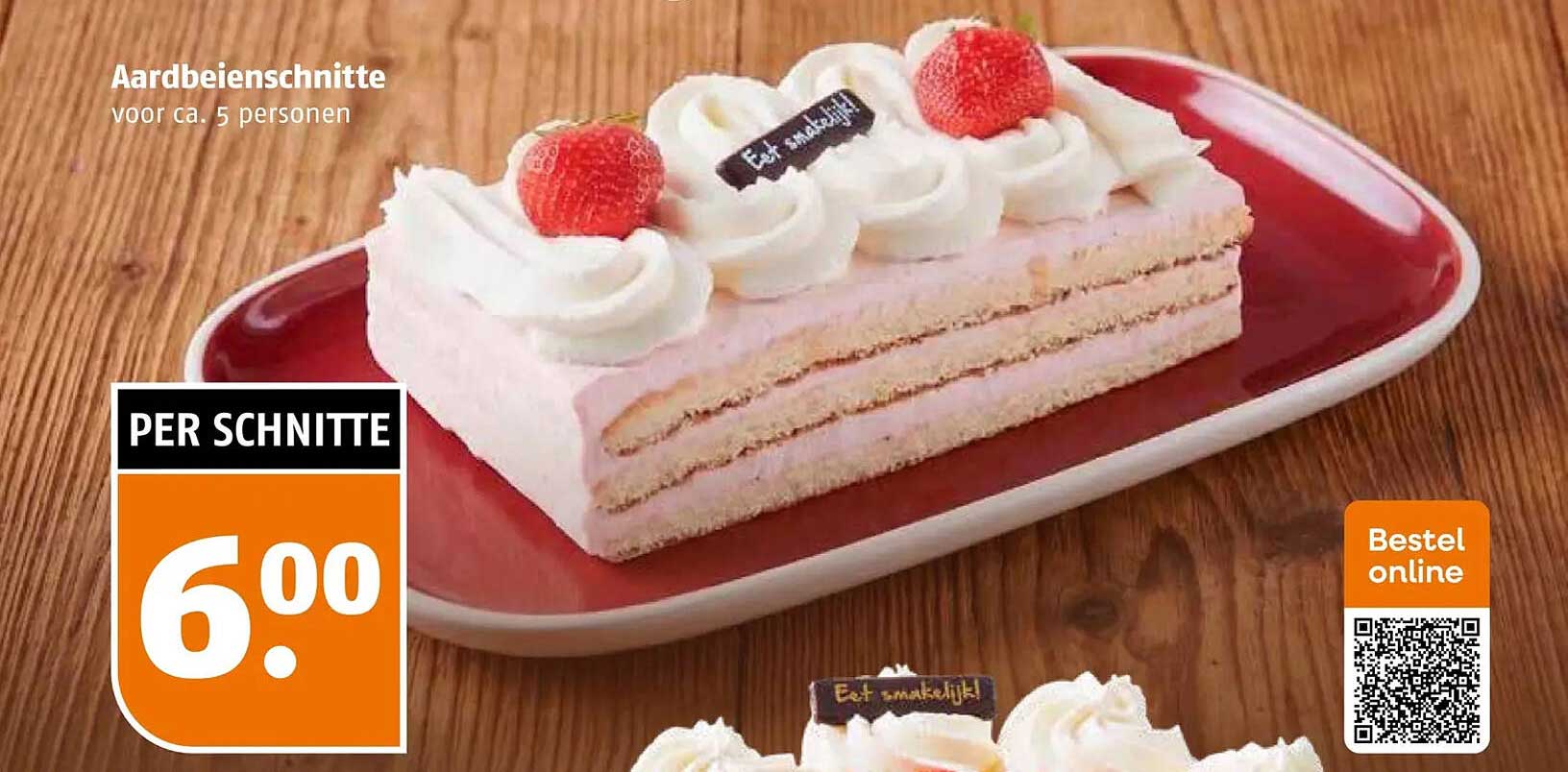 Aardbeienschnitte voor ca. 5 personen