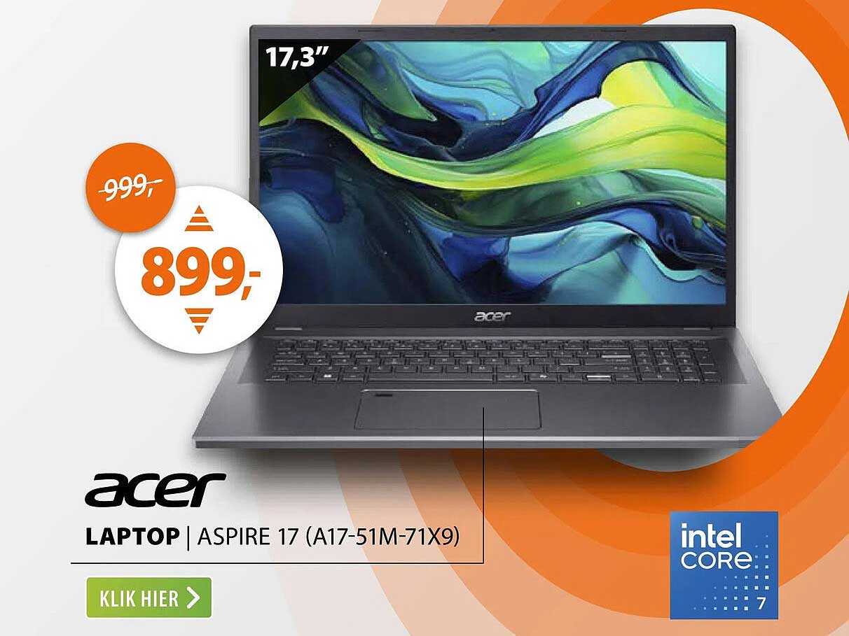 Acer Laptop | Aspire 17 (A17-51M-71X9)