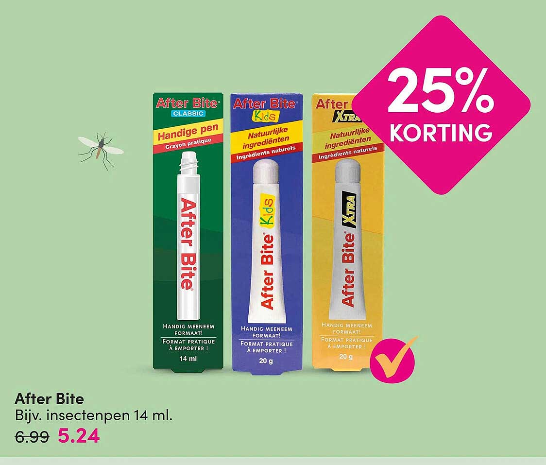 After Bite Bijv. insectenpen 14 ml. 25% KORTING