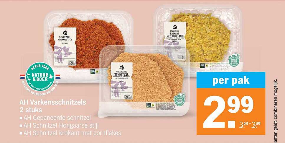 AH Varkensschnitzels 2 stuks