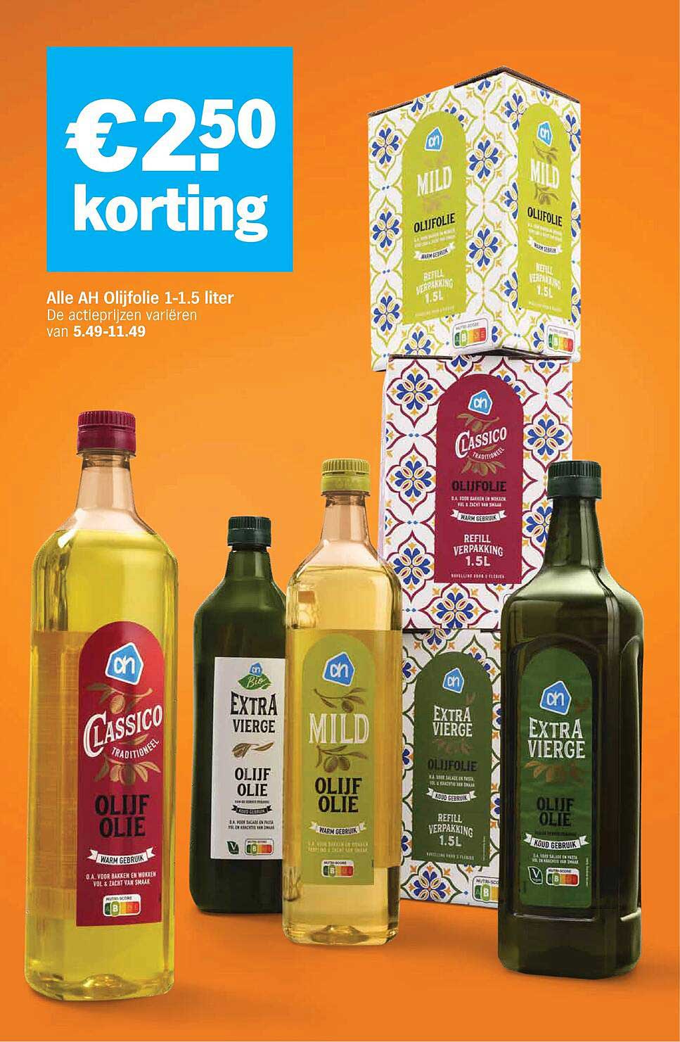 Alle AH Olijfolie 1-1.5 liter
