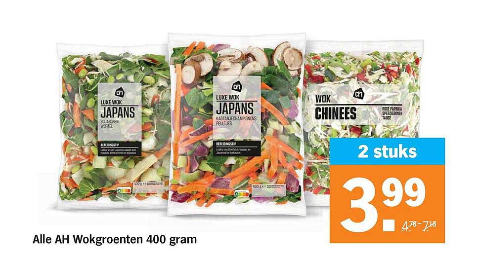 Alle AH Wokgroenten 400 gram