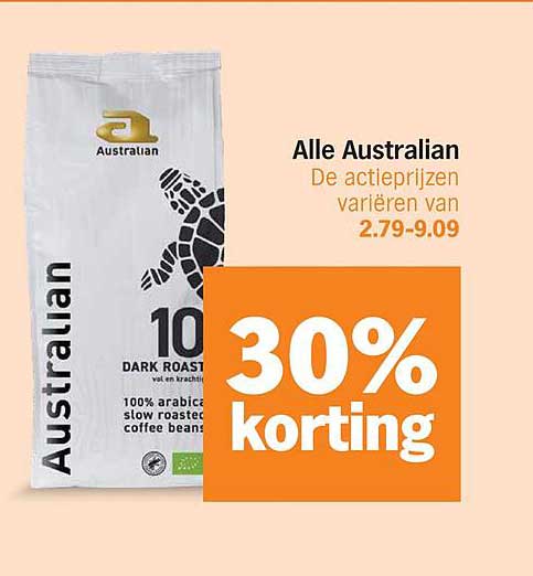Alle Australian 30% korting