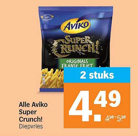 Alle Aviko Super Crunch! Diepvries 2 stuks