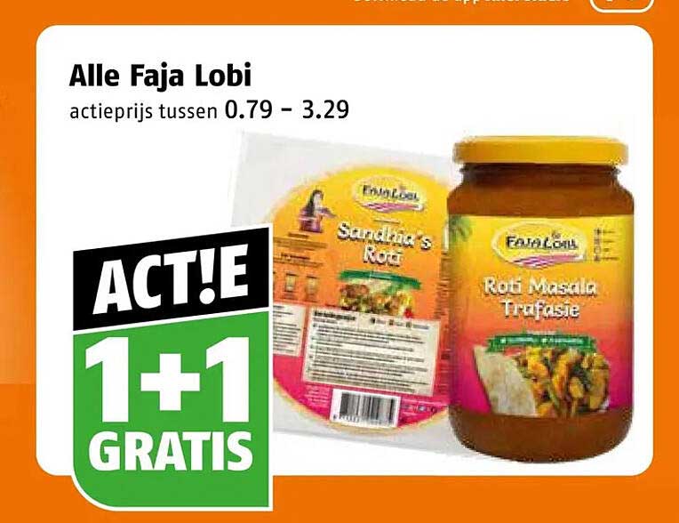 Alle Faja Lobi 1+1 gratis