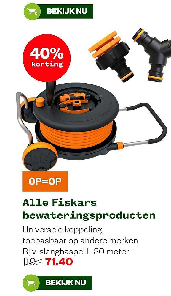 Alle Fiskars bewateringsproducten OP=OP