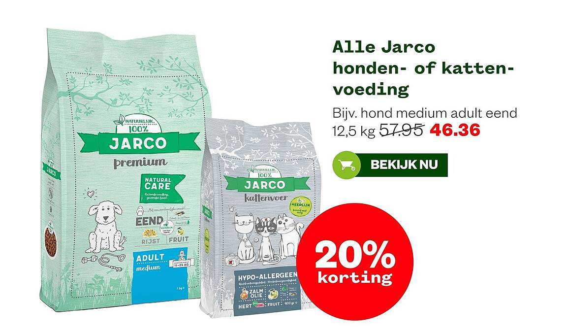 Alle Jarco honden- of kattenvoeding