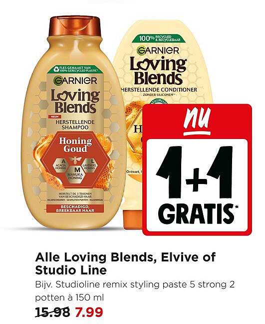 Alle Loving Blends, Elvive of Studio Line 1+1 gratis