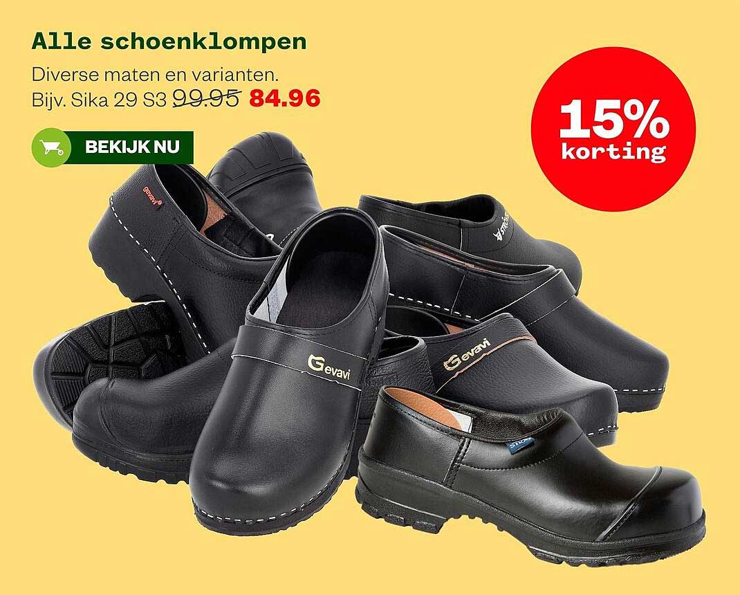 Alle schoenklompen