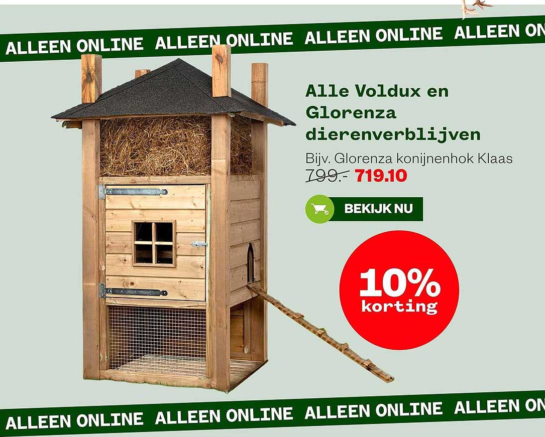 Alle Voldux en Glorenza dierenverblijven