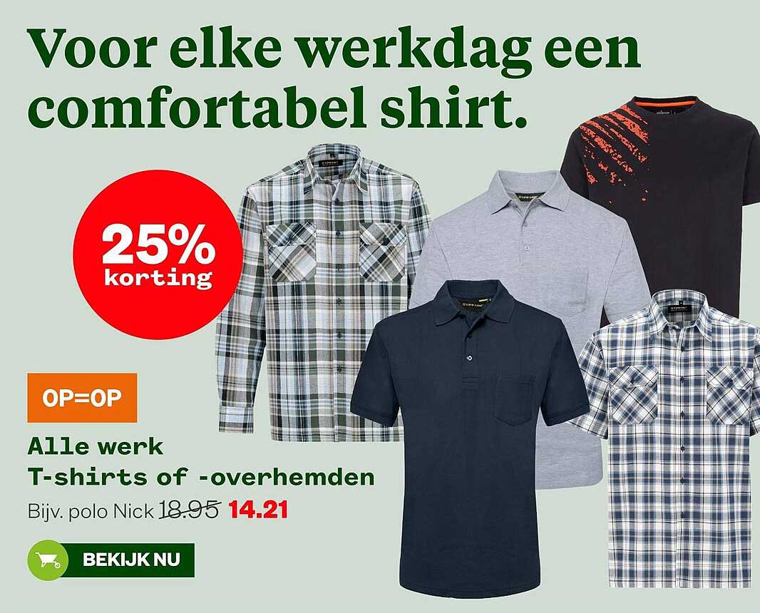 Alle werk T-shirts of -overhemden