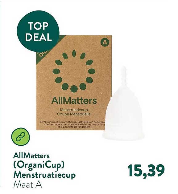 AllMatters (OrganiCup) Menstruatiecup Maat A