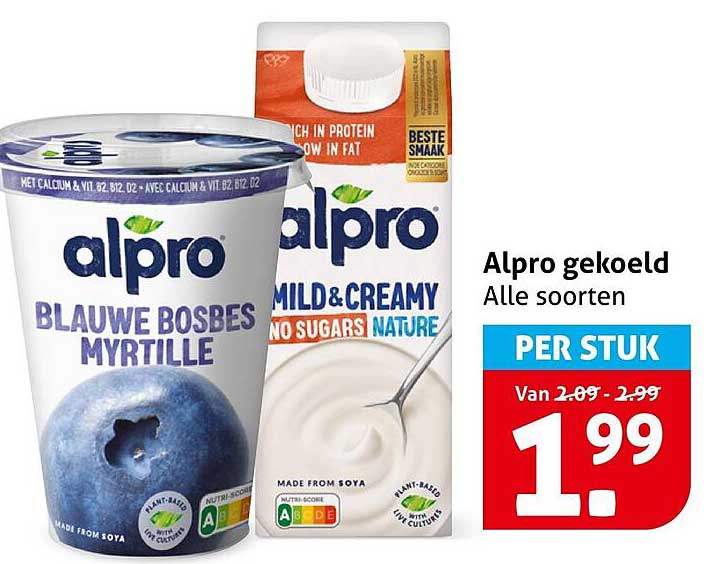 Alpro gekoeld Alle soorten PER STUK