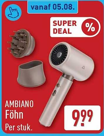AMBIANO Föhn Per stuk. SUPER DEAL %