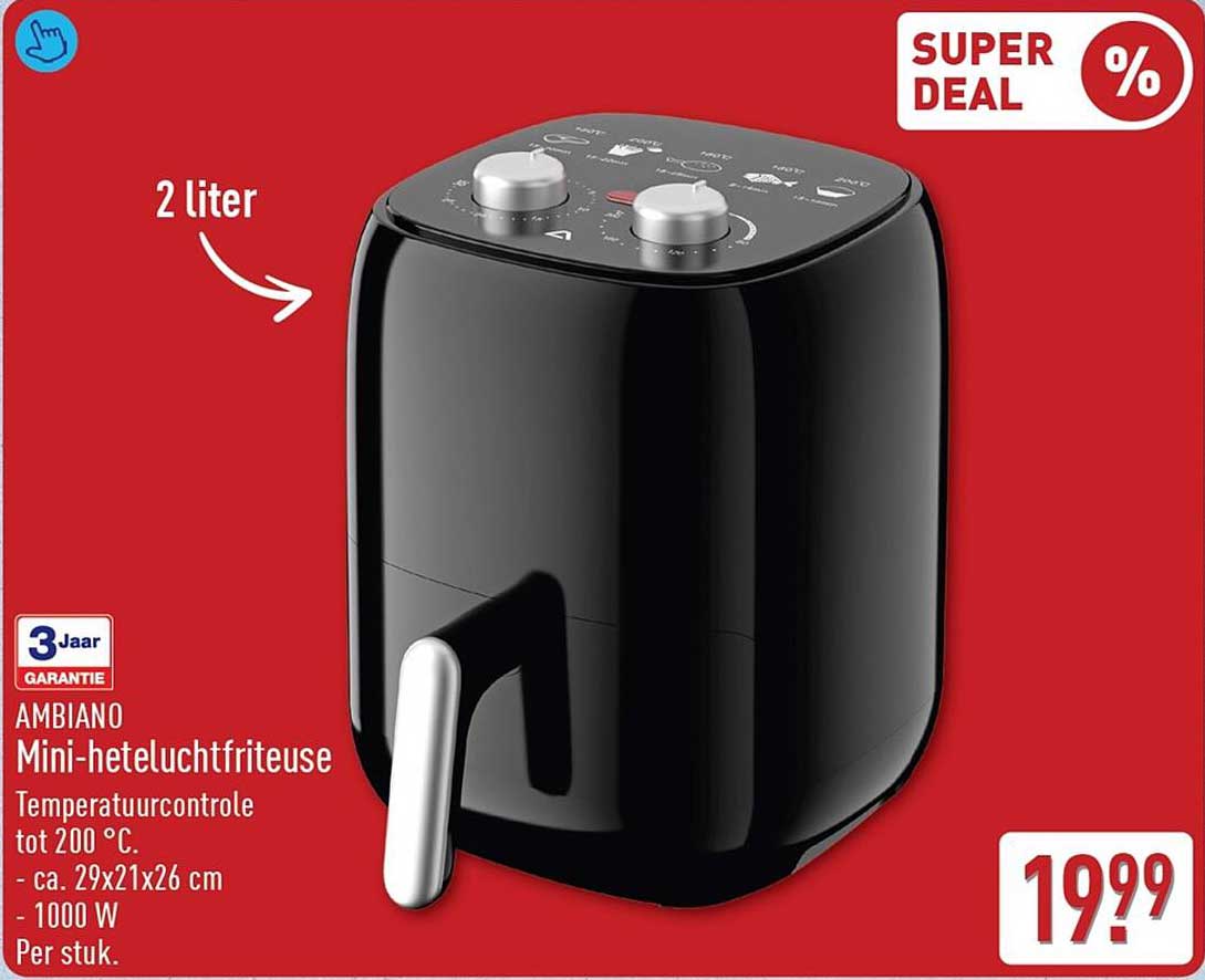 AMBIANO Mini-heteluchtfriteuse