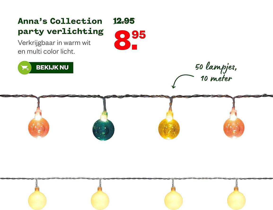Anna’s Collection party verlichting