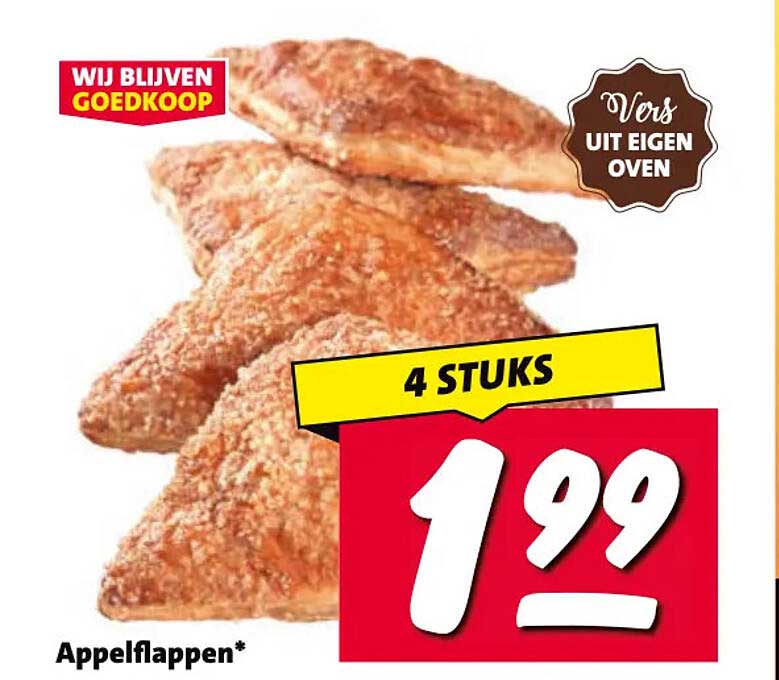 Appelflappen* 4 STUKS