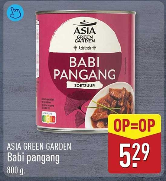 ASIA GREEN GARDEN Babi pangang 800 g. OP=OP
