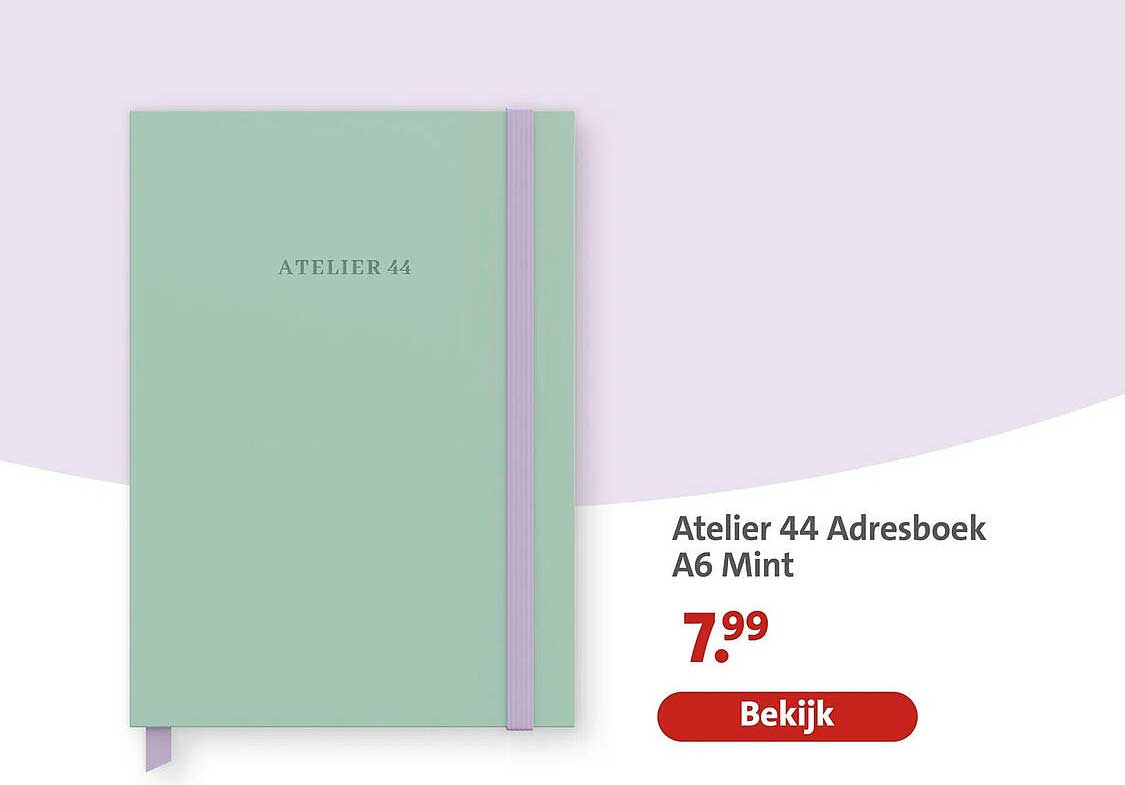 Atelier 44 Adresboek A6 Mint