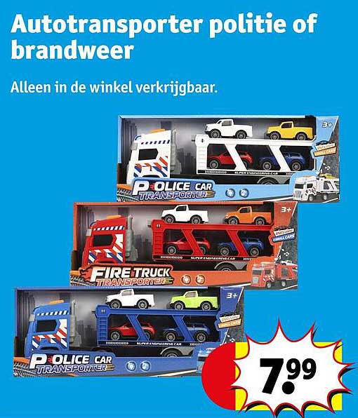 Autotransporter politie of brandweer