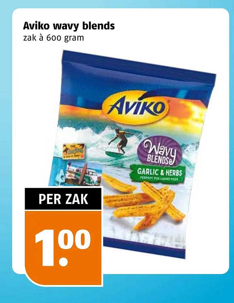 Aviko wavy blends zak à 600 gram