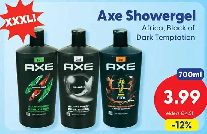 Axe Showergel Africa, Black of Dark Temptation