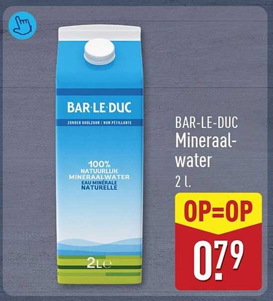 BAR-LE-DUC Mineraalwater 2 l. OP=OP