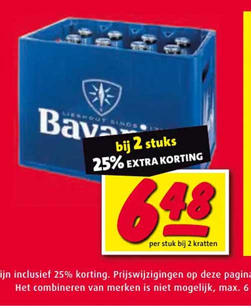 Bavaria bij 2 stuks 25% EXTRA KORTING