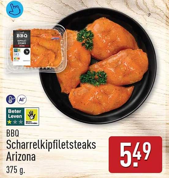 BBQ Scharrelkipfiletsteaks Arizona 375 g