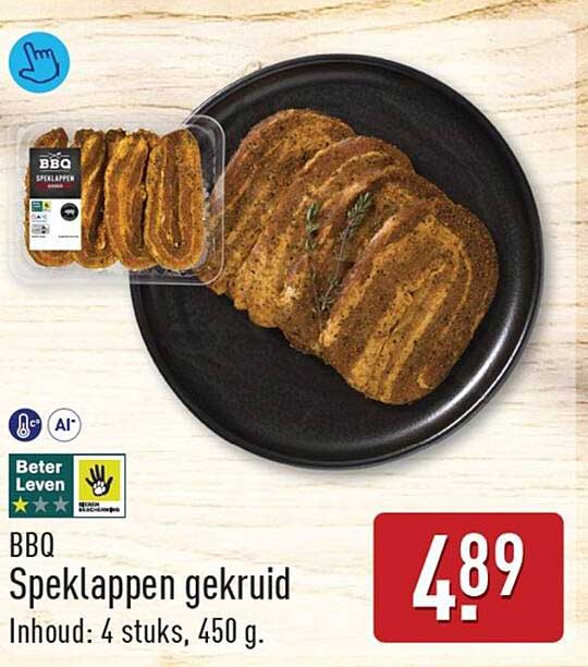 BBQ Speklappen gekruid