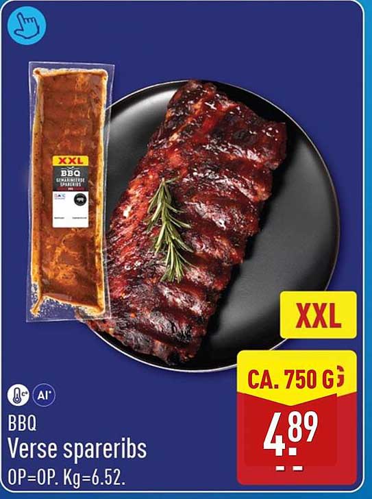 BBQ Verse spareribs XXL