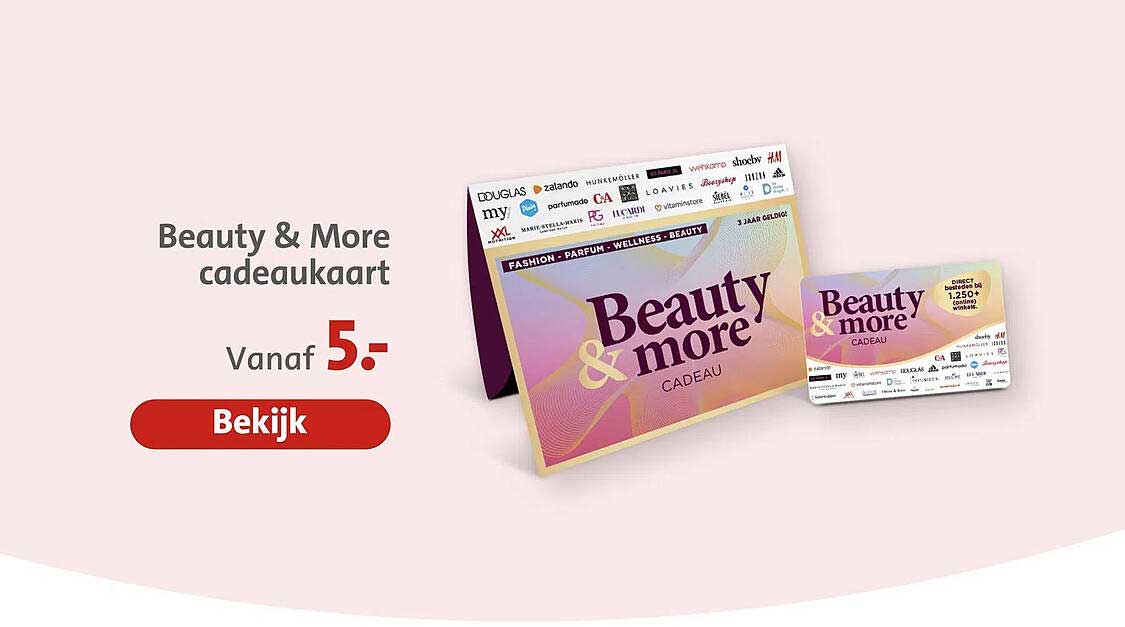 Beauty & More cadeaukaart