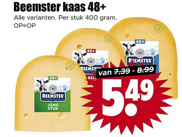 Beemster kaas 48+