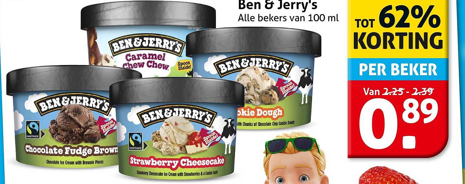 Ben & Jerry's Alle bekers van 100 ml