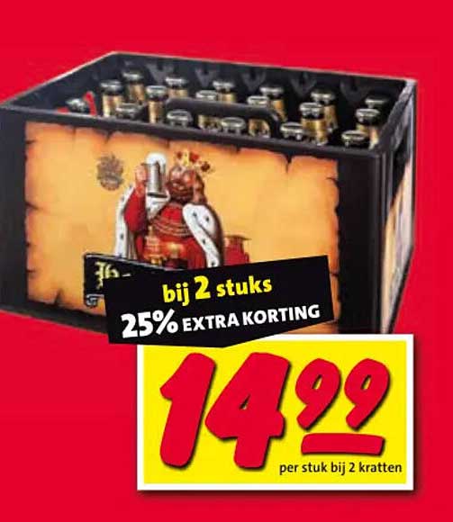 bij 2 stuks 25% EXTRA KORTING