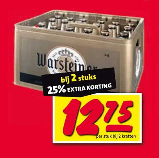 bij 2 stuks 25% EXTRA KORTING