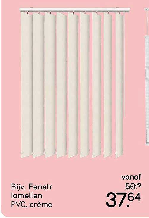 Bijv. Fenstr lamellen PVC, crème