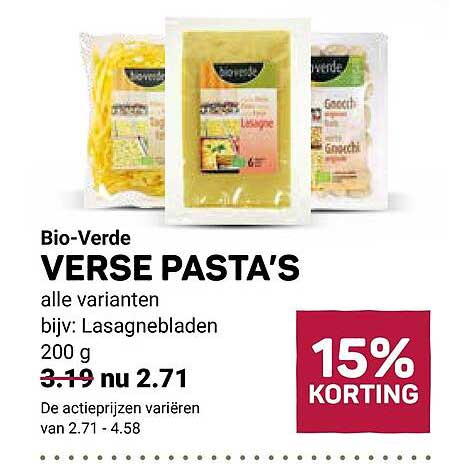 Bio-Verde VERSE PASTA'S