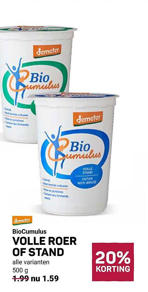 BioCumulus VOLLE ROER OF STAND alle varianten 500 g 20% KORTING