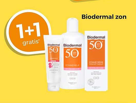 Biodermal zon 1+1 gratis