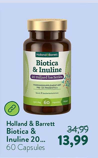 Biotica & Inuline 20 miljard bacteriën 60 Capsules
