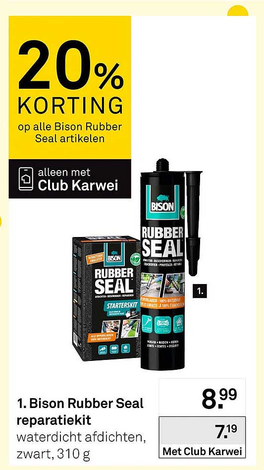 Bison Rubber Seal reparatiekit