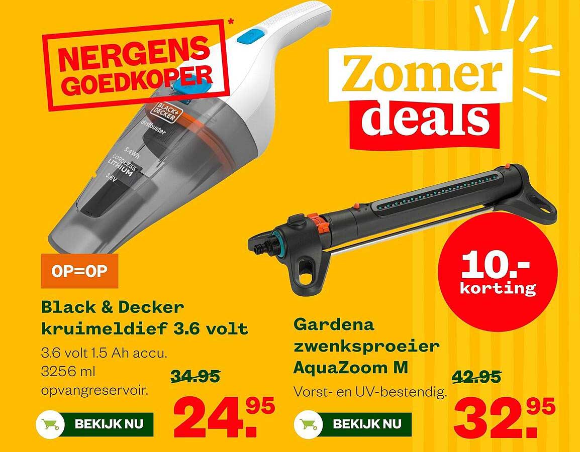 Black & Decker kruimeldief 3.6 volt